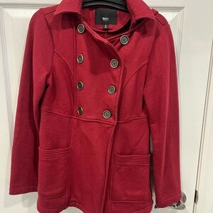 Mossimo Supply Co. Red Pea Coat